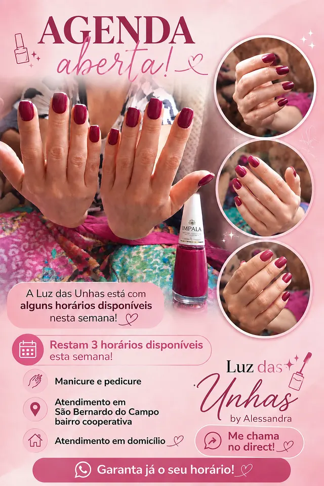 Trabalho de Alessandra luz das unhas